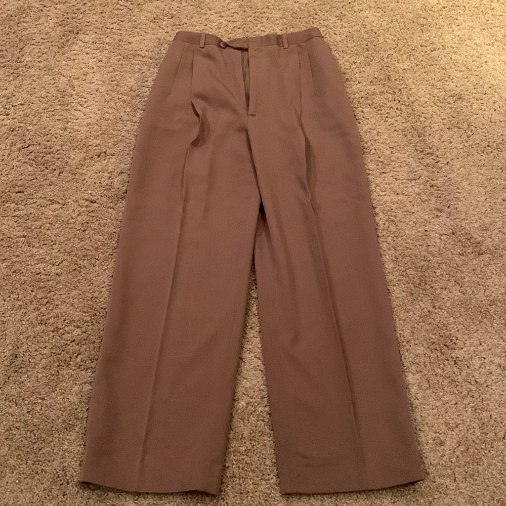 Wide-Leg High-Rise Women’s Trousers in Brown